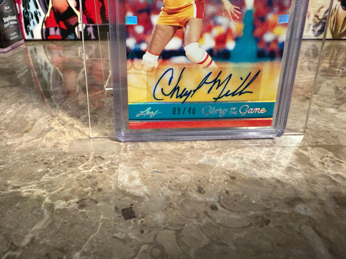 Cheryl Miller 2025 Leaf Glory of the Game Basketball Court Queens Auto /40