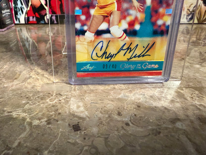 Cheryl Miller 2025 Leaf Glory of the Game Basketball Court Queens Auto /40