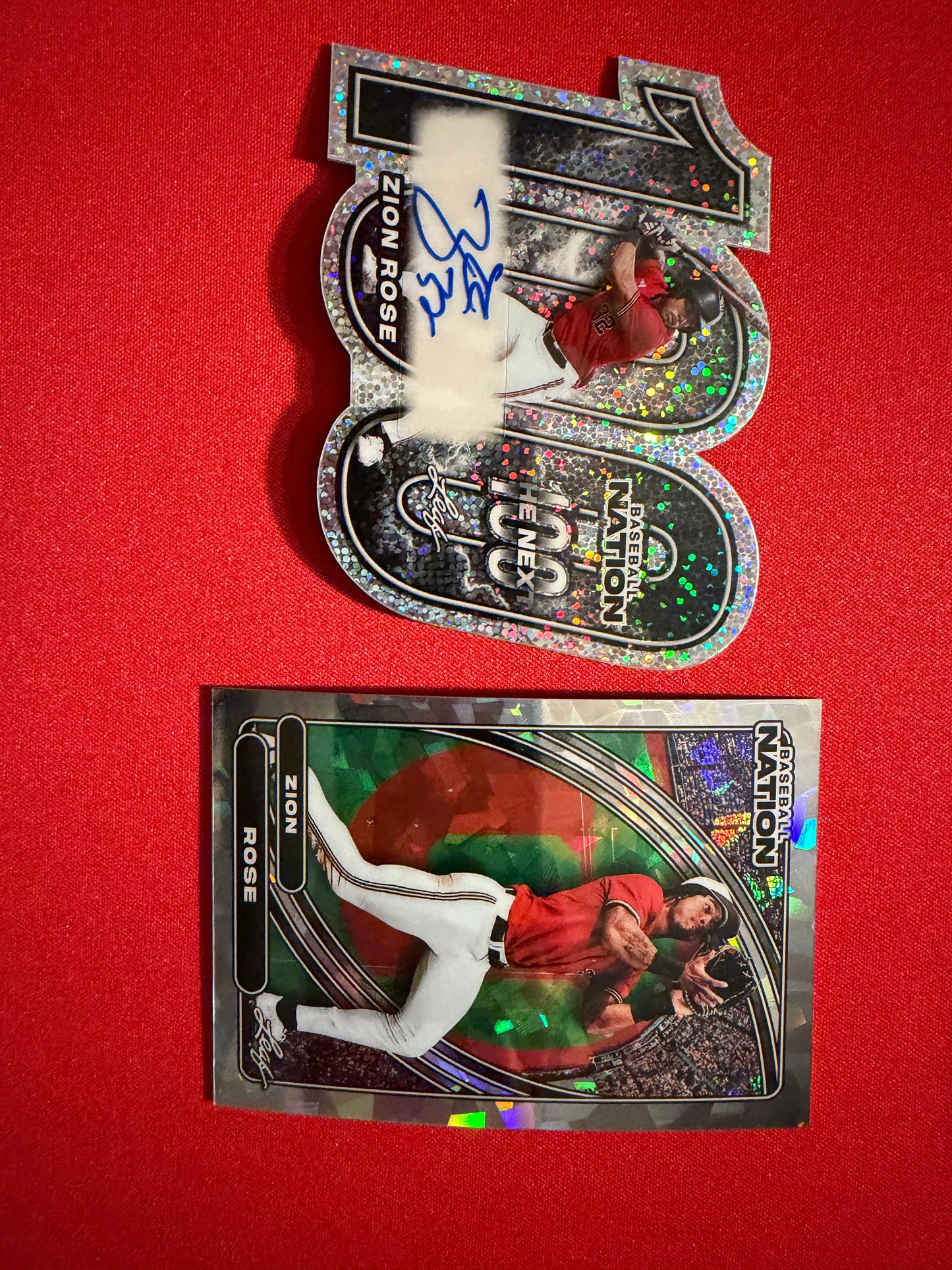 Zion Rose 2026 Leaf Baseball Nation The Next 100 Auto 2-Card Lot