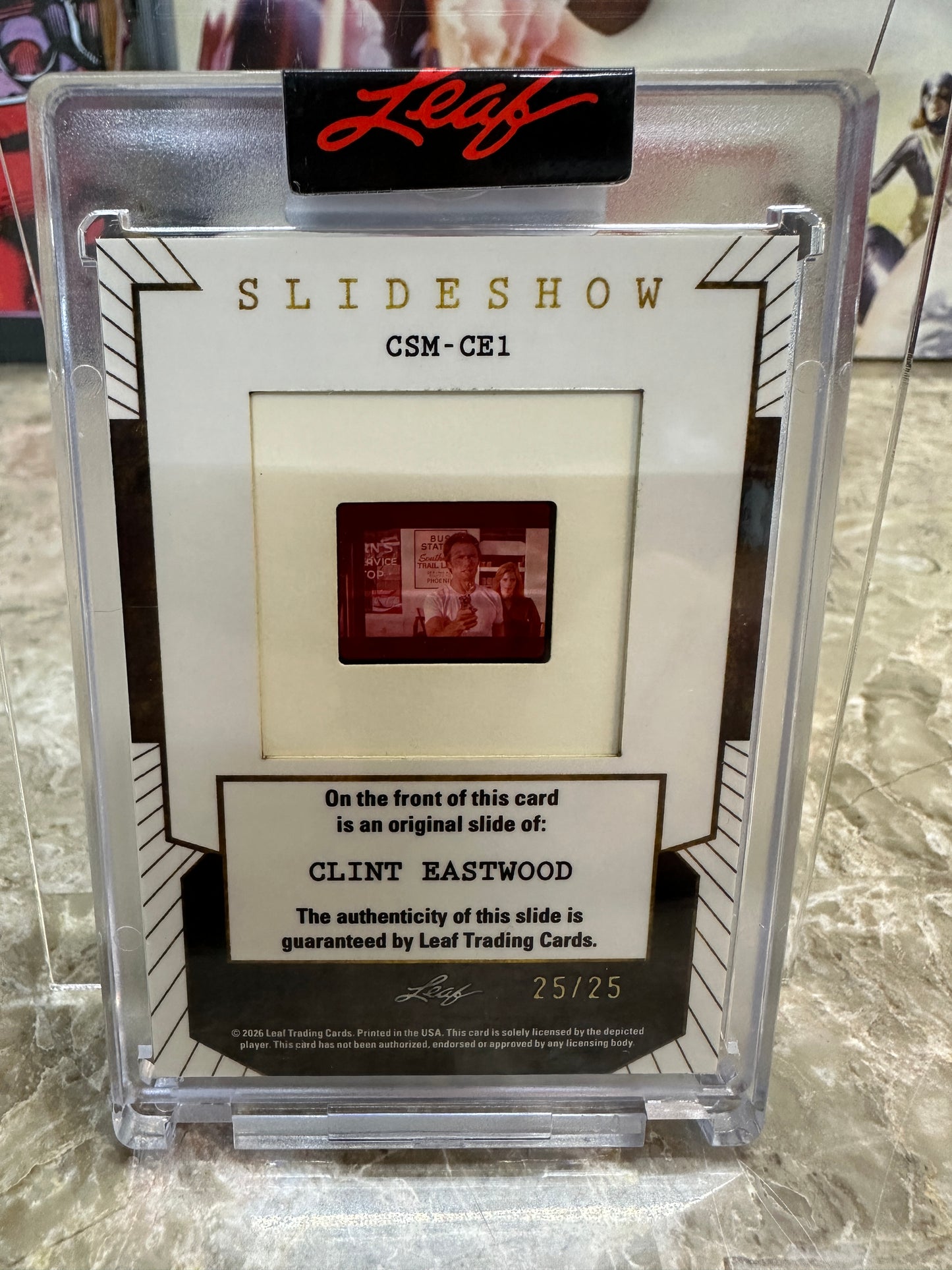 2026 Leaf Slideshow CLINT EASTWOOD The Gauntlet Metal /25 Action Scene SLIDE