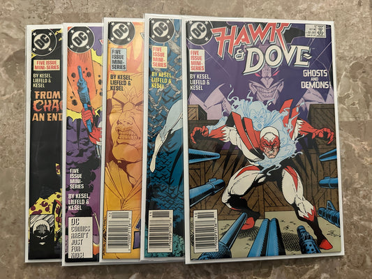 Hawk and Dove #1-5 Full Set (DC 1988)