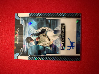 Jesus Made 2025 Leaf Optichrome Baseball Base Auto Platinum Crystal /7