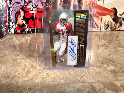 Anquan Boldin 2026 Leaf Pro Set Metal Football Pure Greatness Auto Gold 1/1