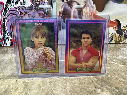 1994 Power Rangers Series 1 POWER FOIL 2-Card Lot - Jason #18 & Kimberly #31