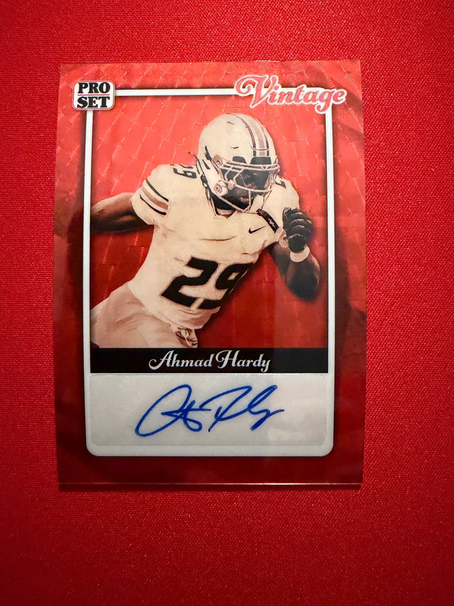 Ahmad Hardy 2026 Leaf Pro Set Metal Vintage Auto Red Flood 1990 Mini Gold Super 1/1 Lot