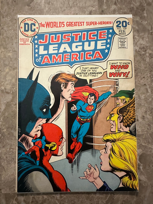 Justice League of America #109 VG 4.0 (1974 DC)