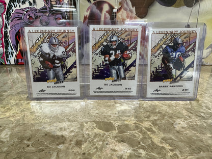BO JACKSON & BARRY SANDERS 2026 Paydirt Legendary Journey Lot - /3, /30, /75
