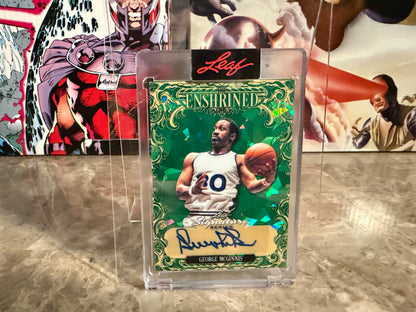 George McGinnis 2026 Leaf Signature Series Enshrined Auto Green Crystal 1/1