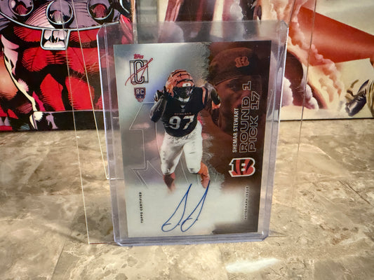 Shemar Stewart 2025 Topps Signature Class Football Chrome On-Card Auto #133