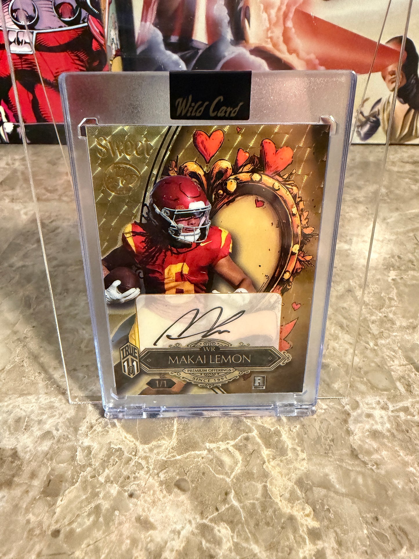 Makai Lemon 2026 Wild Card Wild Art 1/1 Gold Vinyl Auto