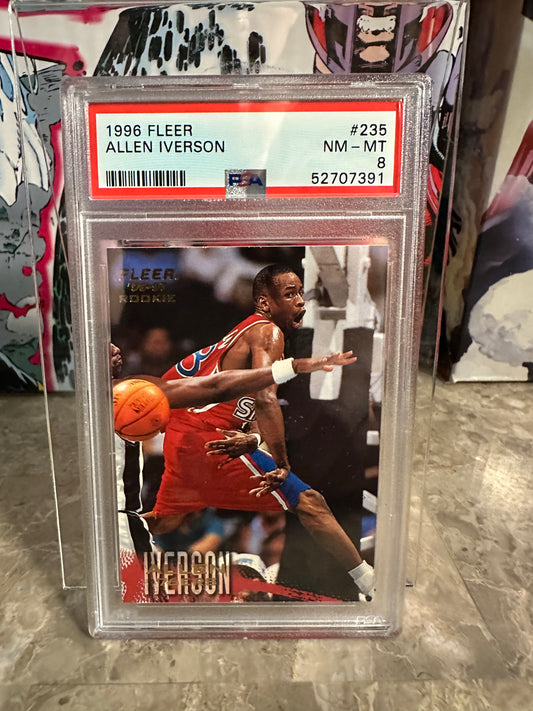 Allen Iverson #235 PSA NM-MT 8 (1996 Fleer)