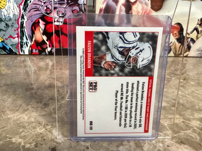 2026 Leaf Pro Set Metal Football Faizon Brandon 1989 Red White Blue /10