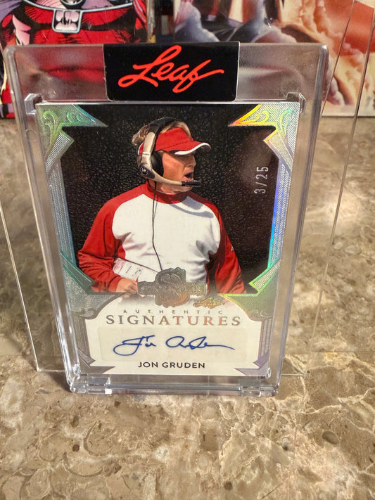 2026 Leaf Spectacular Football Authentic Signatures Jon Gruden Auto /25