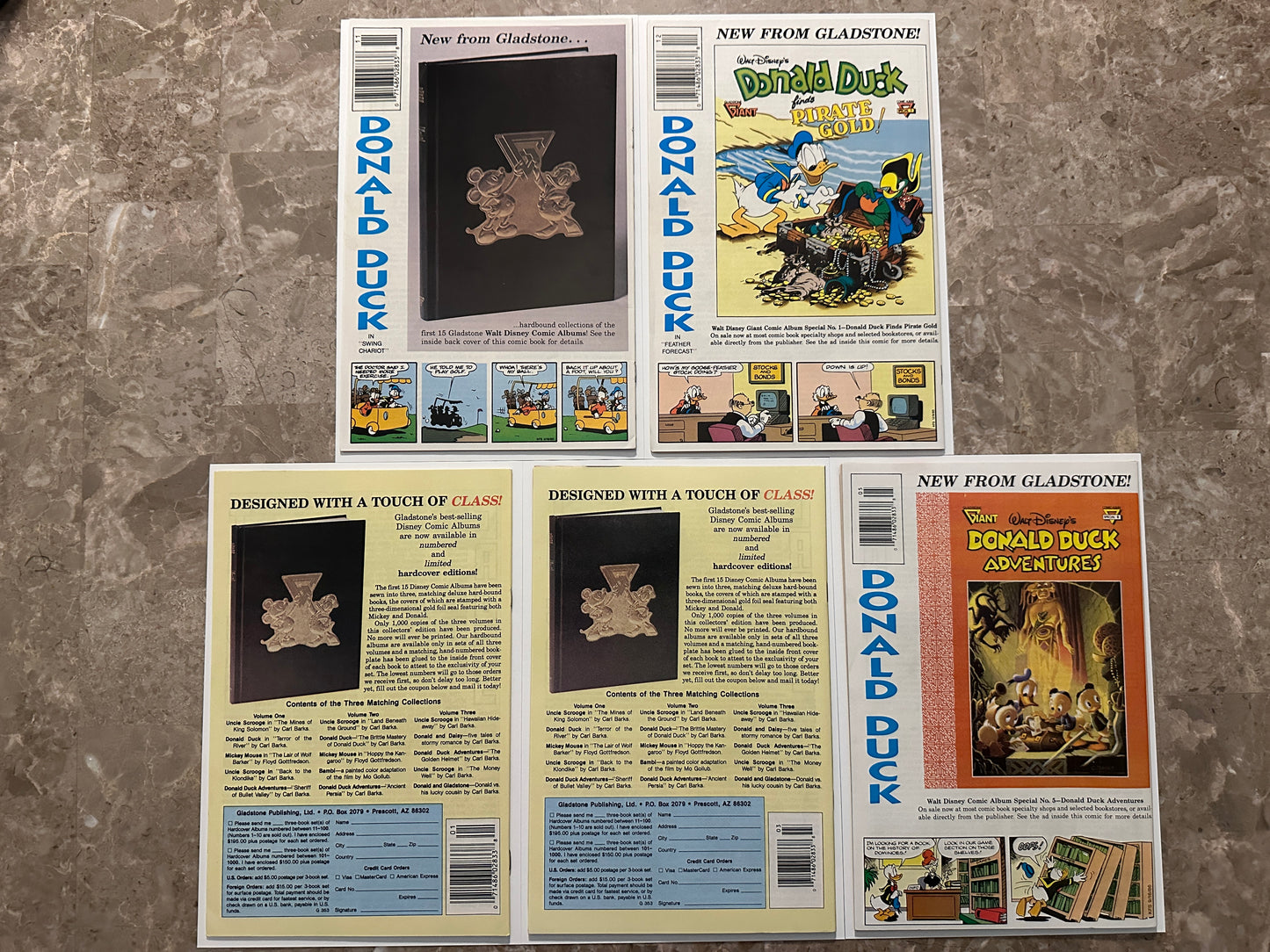 Uncle Scrooge Adventures #1-21 Higher Grade (Gladstone 1987)