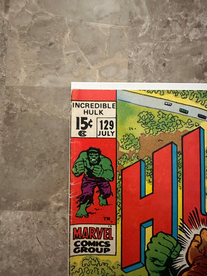 Incredible Hulk #129 VG+ 4.5 (Marvel 1970)
