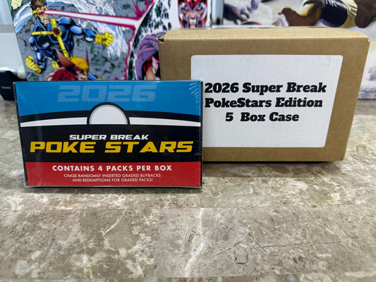 Super Break Pokemon PokeStars 5-Box Case (2026)