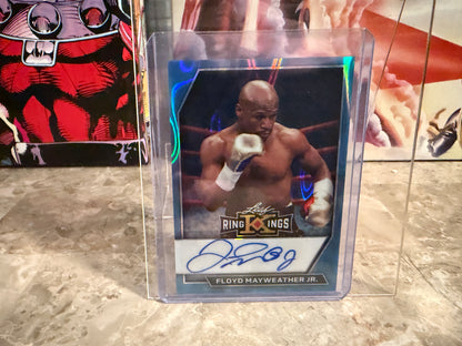 Floyd Mayweather Jr. 2026 Leaf Metal Ring Kings Base Auto Platinum Lava /8