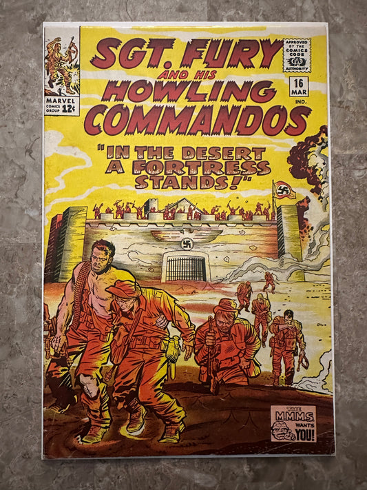 Sgt Fury #16 VG/FN 5.0 (Marvel Comics 1965) - Glossy copy
