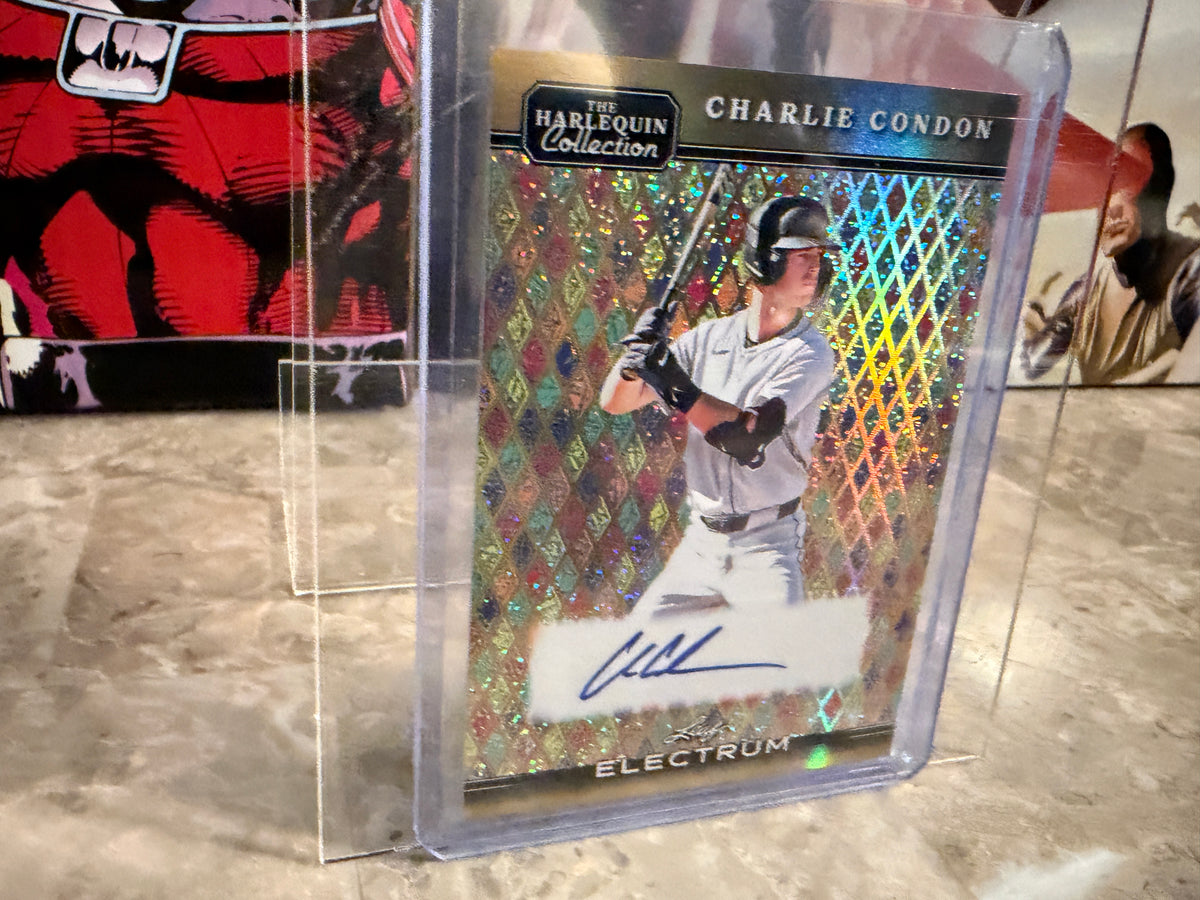 Charlie Condon 2026 Leaf Electrum Harlequin Auto Gold 1/1