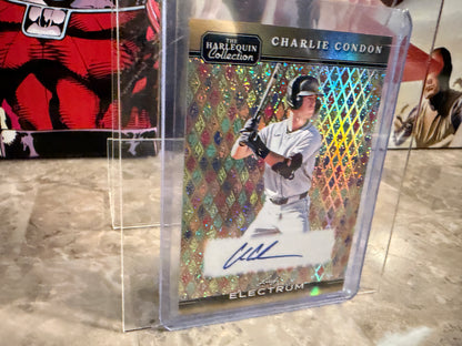 Charlie Condon 2026 Leaf Electrum Harlequin Auto Gold 1/1