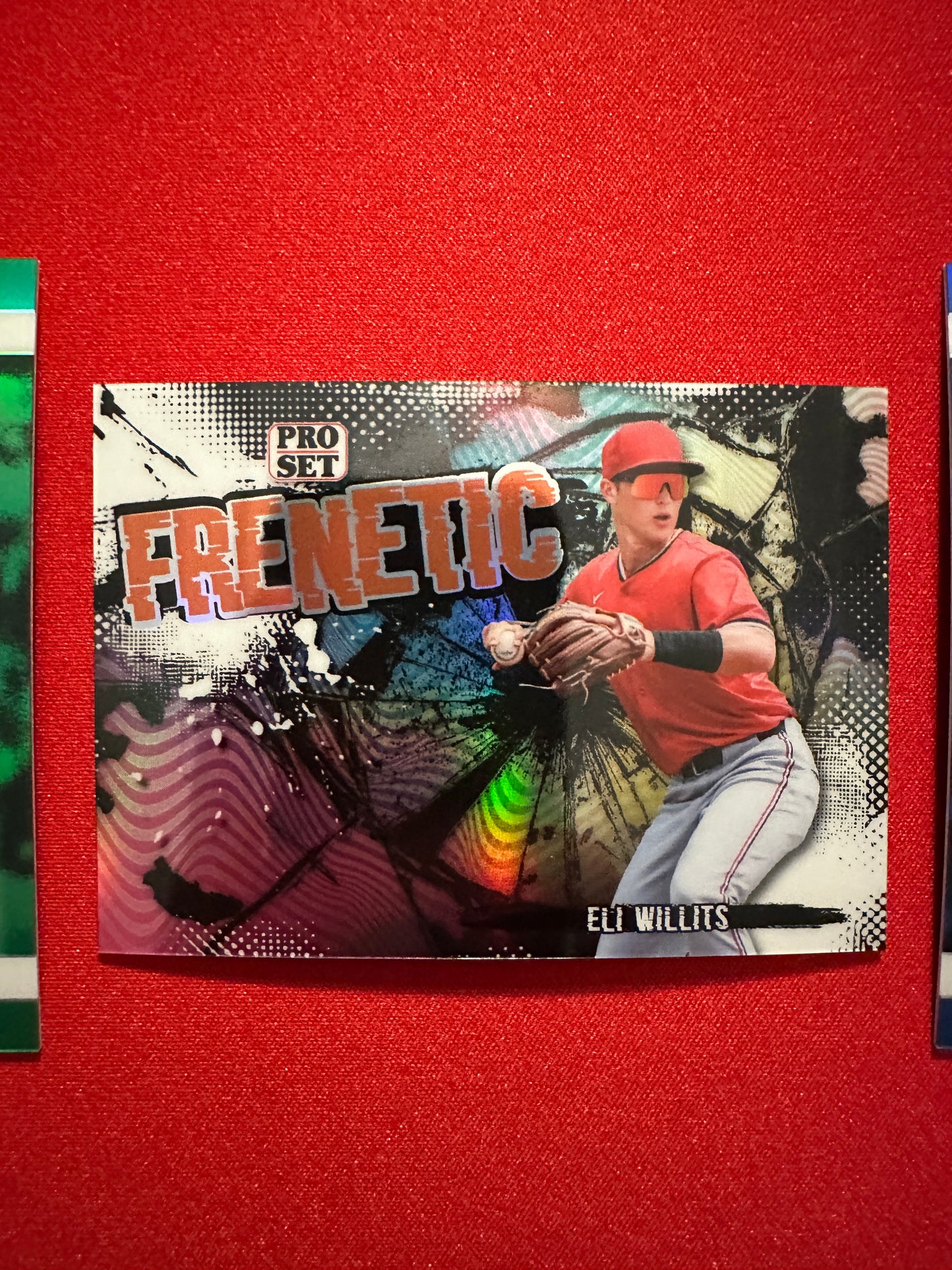 Eli Willits 2026 Pro Set Metal /2 Frenetic, /3 Green AUTO & /6 Lazer Lot - Nats