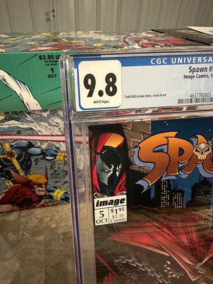 Spawn #5 CGC 9.8 (Marvel 1992) - Brand New Case