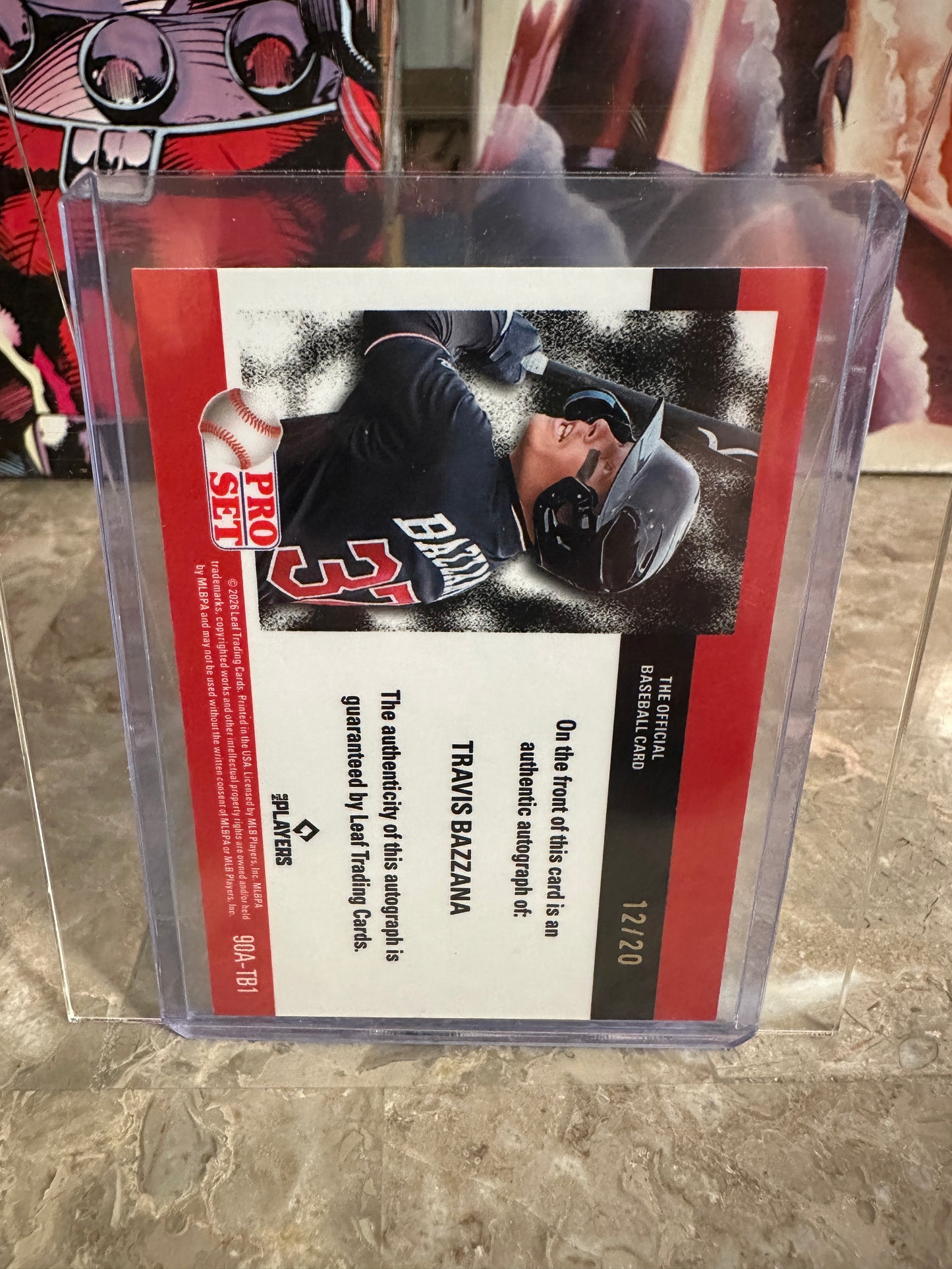 Travis Bazzana 2026 Leaf Pro Set 1990 Silver Prismatic AUTO 12/20 Guardians