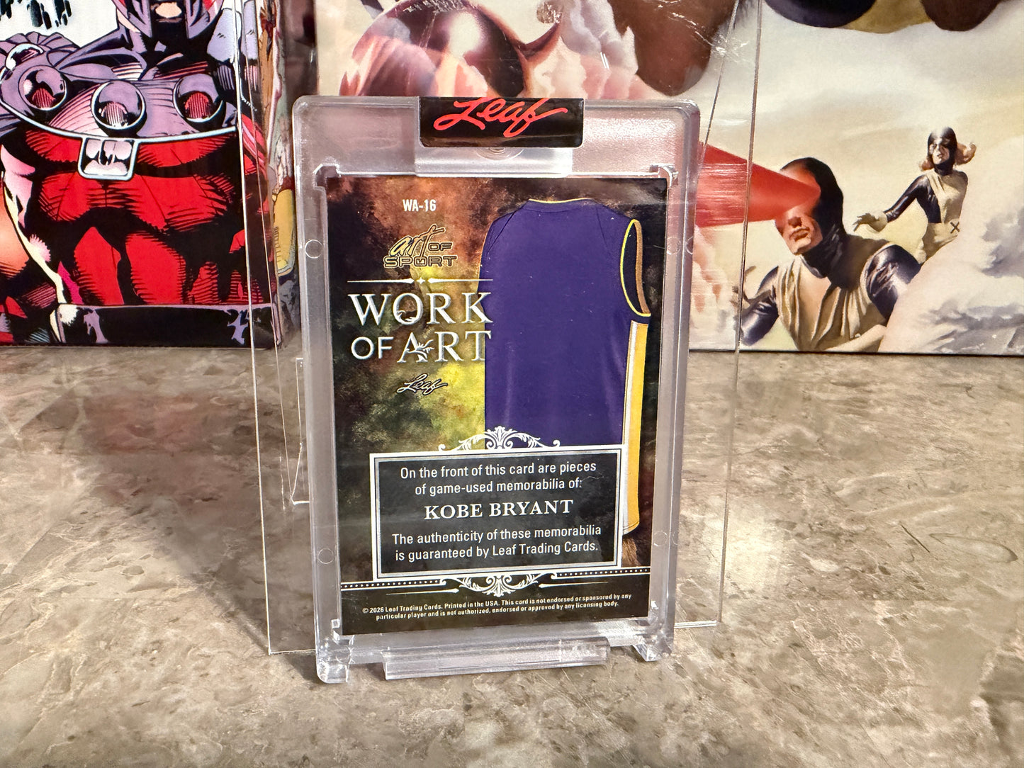 Kobe Bryant 2026 Leaf Art of Sport Work of Art Tri-Patch MultiColor Bronze /25
