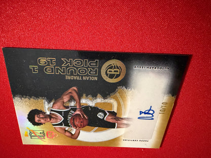 2025-26 Topps Signature Class Nolan Traore Rookie RC Gold Auto /10 #RCA-NT