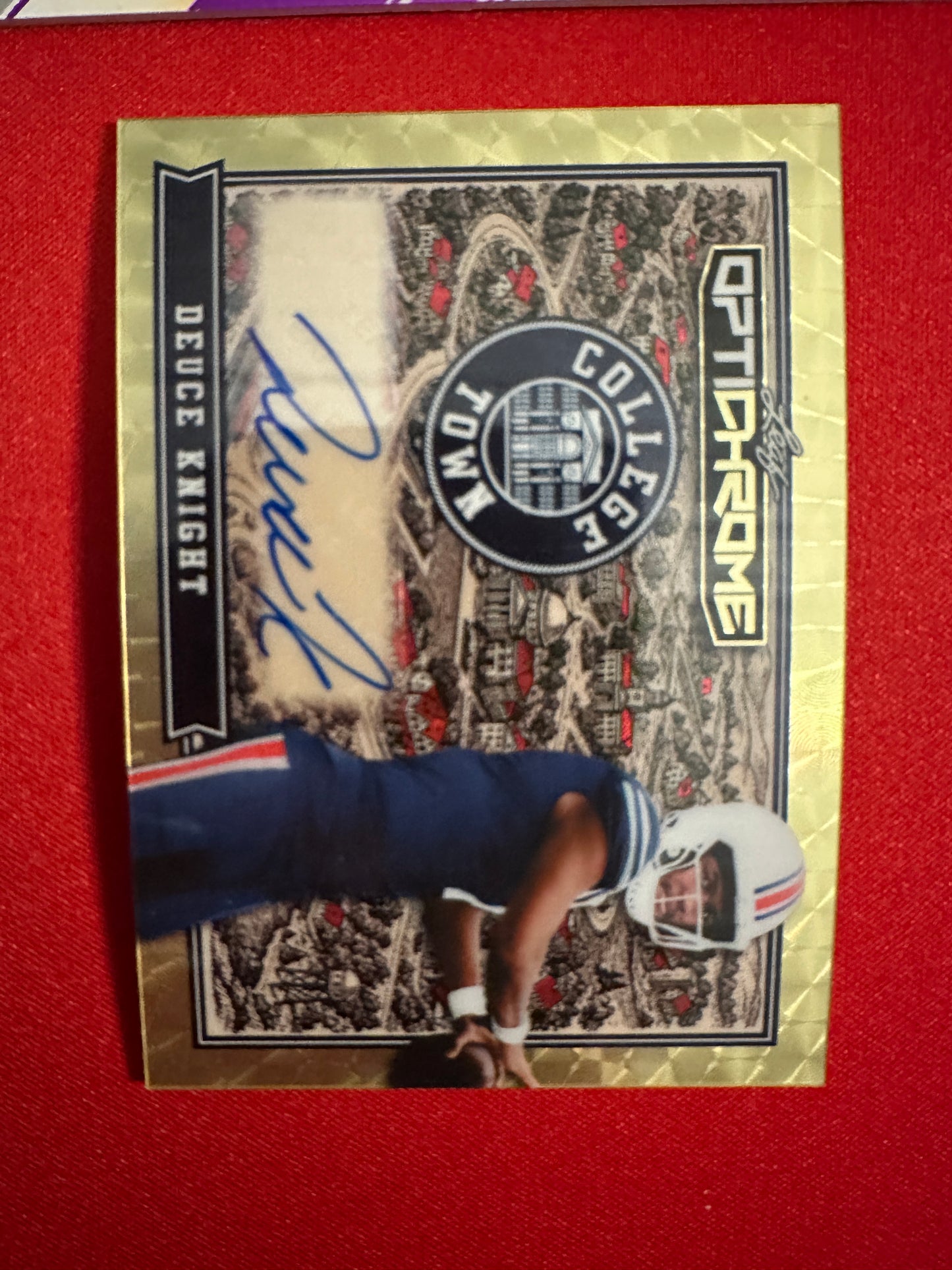 Deuce Knight Auto 1/1 2026 Optichrome Gold Super Prismatic & 2025 Trinity Lot