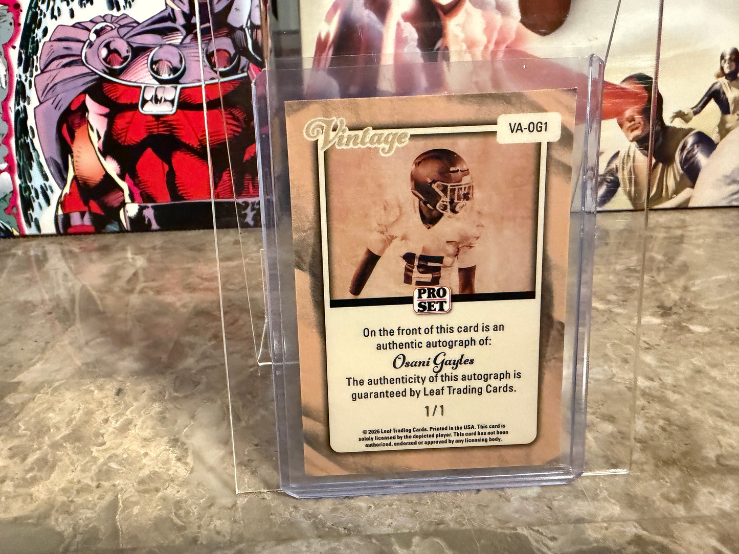2026 Leaf Pro Set Metal Osani Gayles Vintage Auto Super Gold 1/1