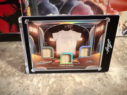 Tony Kubek 2026 Leaf City of Champions Materials 3 Game-Used Patch /25