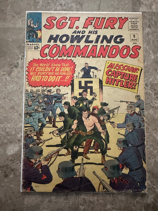Sgt Fury #9 VG- 3.5 (Marvel Comics 1964)