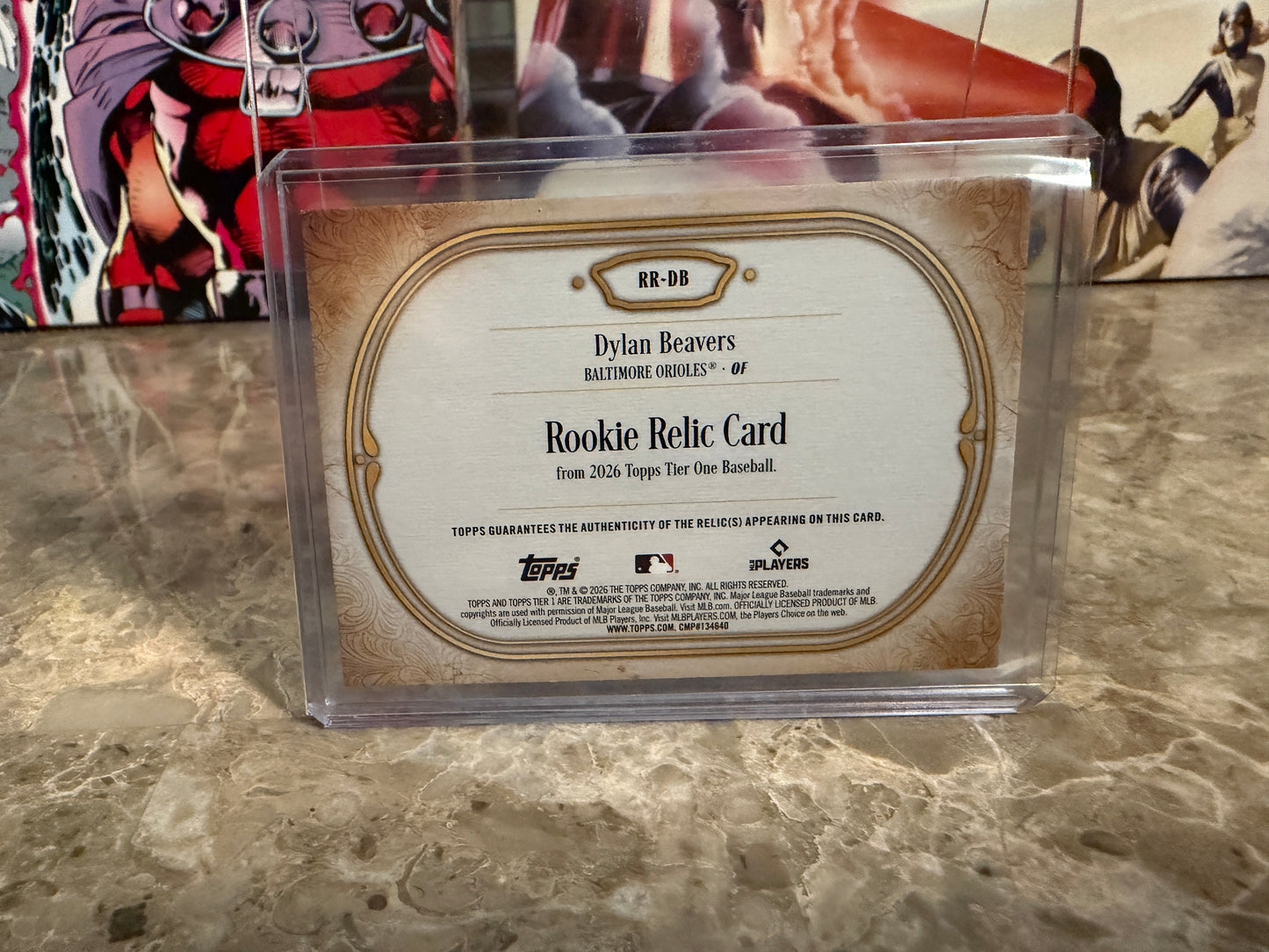 Dylan Beavers 2026 Topps Tier One Baseball Rookie Relic RC /199 Game-Used