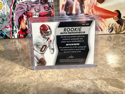 Akylin Dear 2026 Leaf Trinity Rookie Auto Memorabilia Multicolor Patch /15
