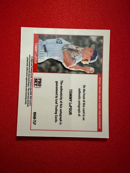 Tommy LaPour 2026 Pro Set 1989 Mini Gold Lazer Autograph 1/1