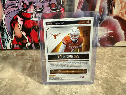 Colin Simmons 2025 Panini Silhouette Football Base Blue /99 #30
