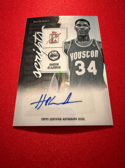 Hakeem Olajuwon 2025-26 Topps Signature Class Shadow Scripts Auto #SS-HO