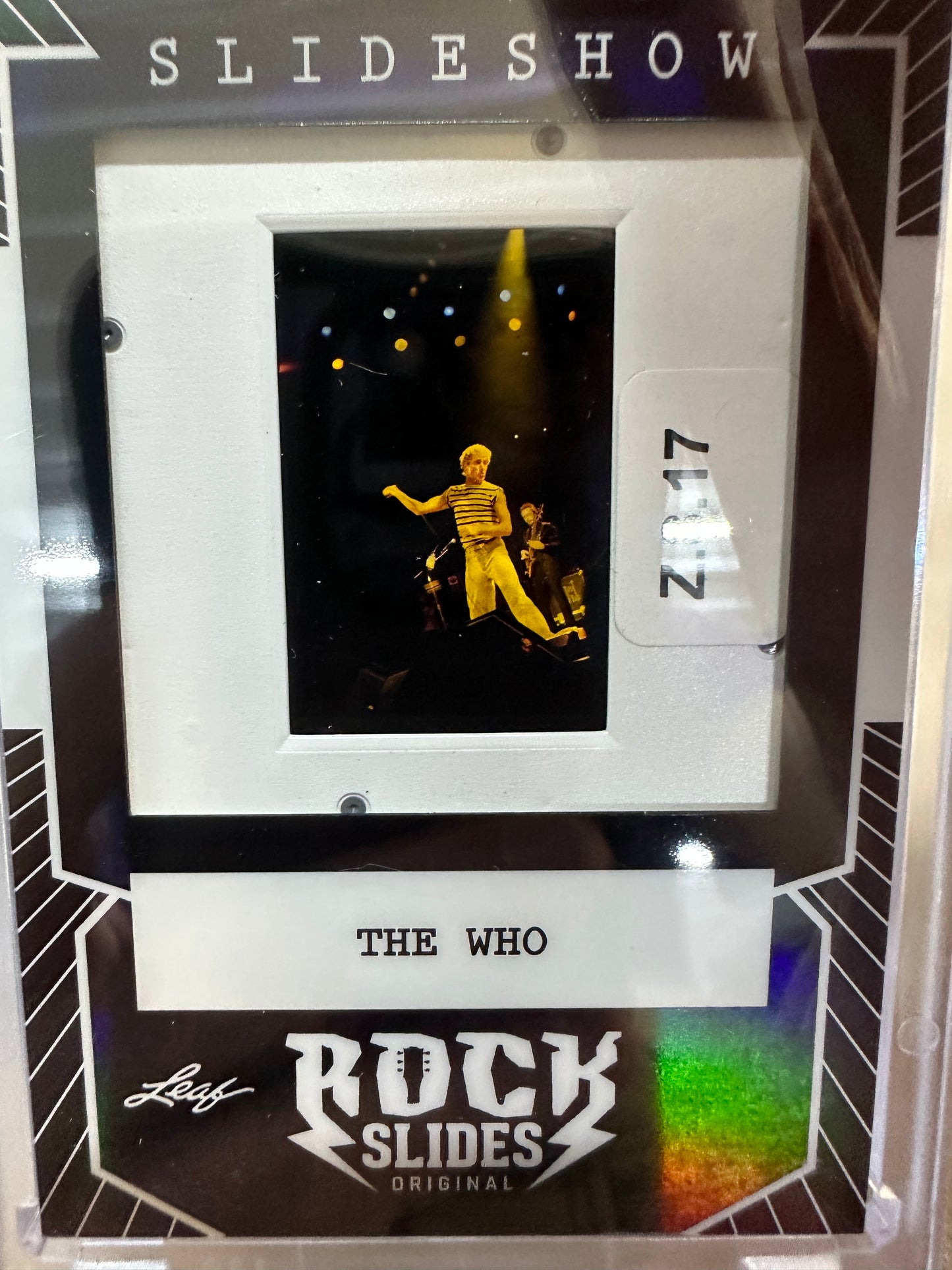 2026 Leaf Slideshow THE WHO 6-Slide LOT Roger Daltrey + Pete Townshend CANDID