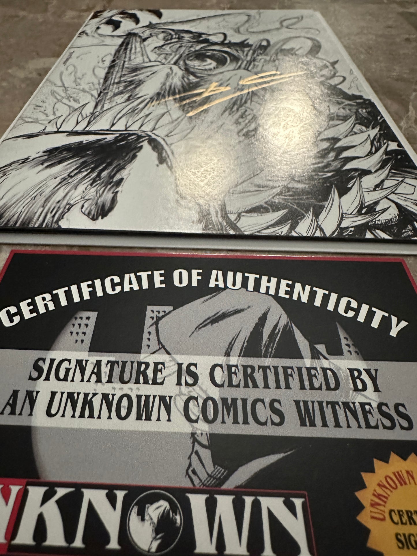 Venom #27 Unknown Comics Sketch Signed Donnie Cates NM+ 9.6 (Marvel 2020)