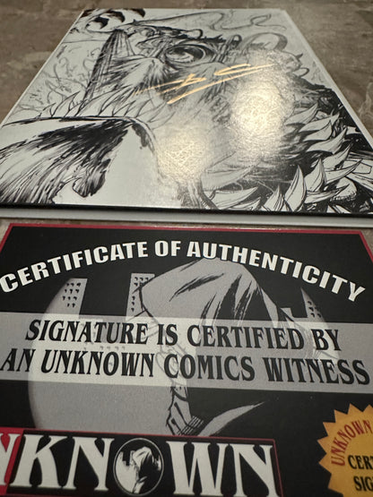 Venom #27 Unknown Comics Sketch Signed Donnie Cates NM+ 9.6 (Marvel 2020)