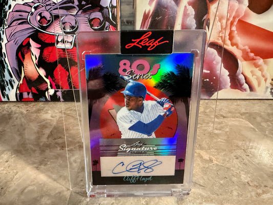 Cliff Floyd 2026 Leaf Signature Series 80s Series Auto 1/1