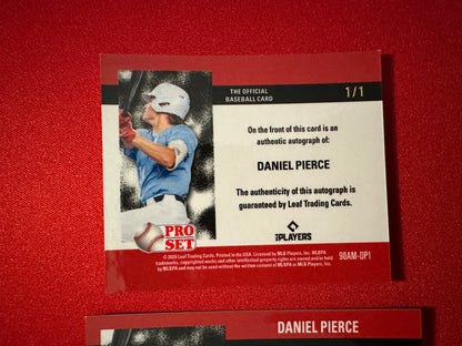 Daniel Pierce 2026 Pro Set Metal 1/1 Gold AUTO, /5 & /6 RWB Lazer Lot - Rays