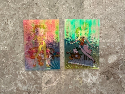 Betty Boop Pinups Complete Card Set + Nostalgia Chrome 1-5/Clear Chrome 1,4