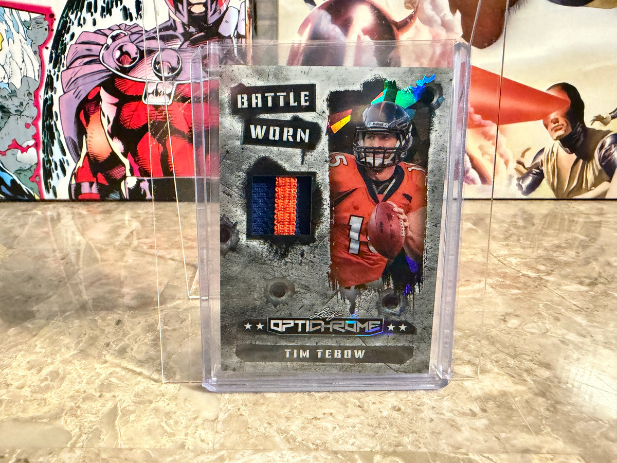 2026 Leaf Optichrome Football Tim Tebow Battle Worn Game-Used Patch 1/1