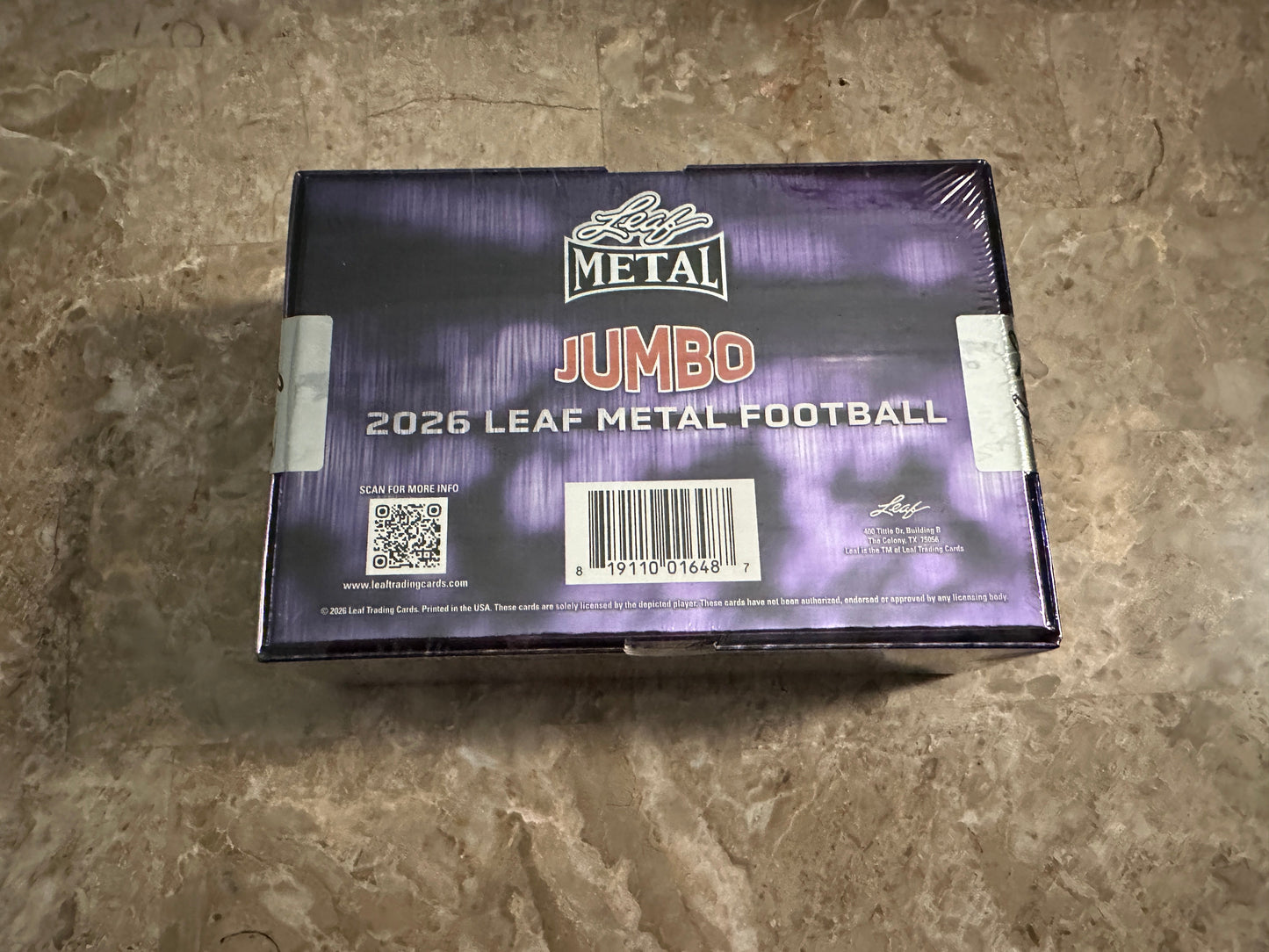 Leaf Metal Football Jumbo Hobby Box (2026)