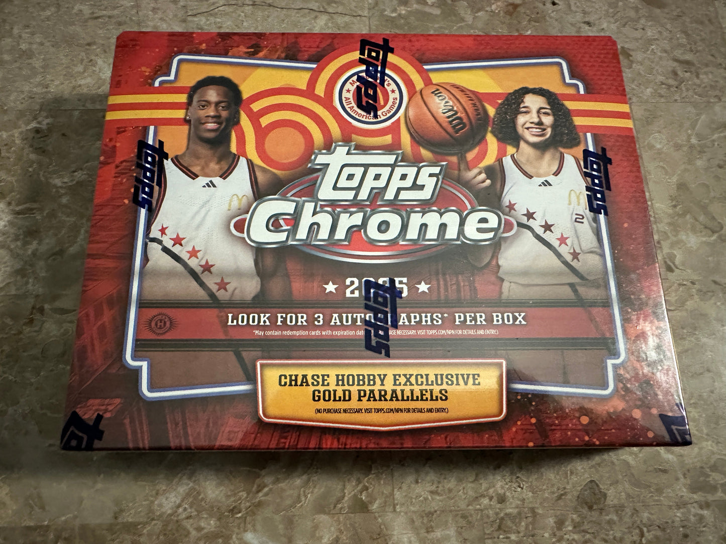 2025 Topps Chrome McDonald’s All-American Basketball Hobby Pack (1 Pack - 15 cards)
