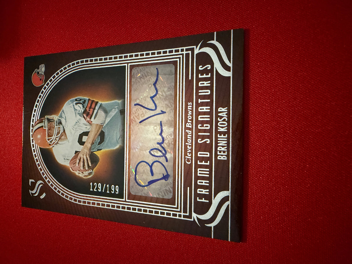 Bernie Kosar 2025 Panini Silhouette Football Framed Signatures /199