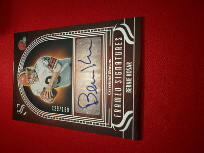 Bernie Kosar 2025 Panini Silhouette Football Framed Signatures /199