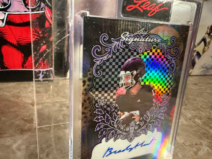 Brady Hart 2026 Leaf Signature Series Base Auto Purple Prismatic 1/1